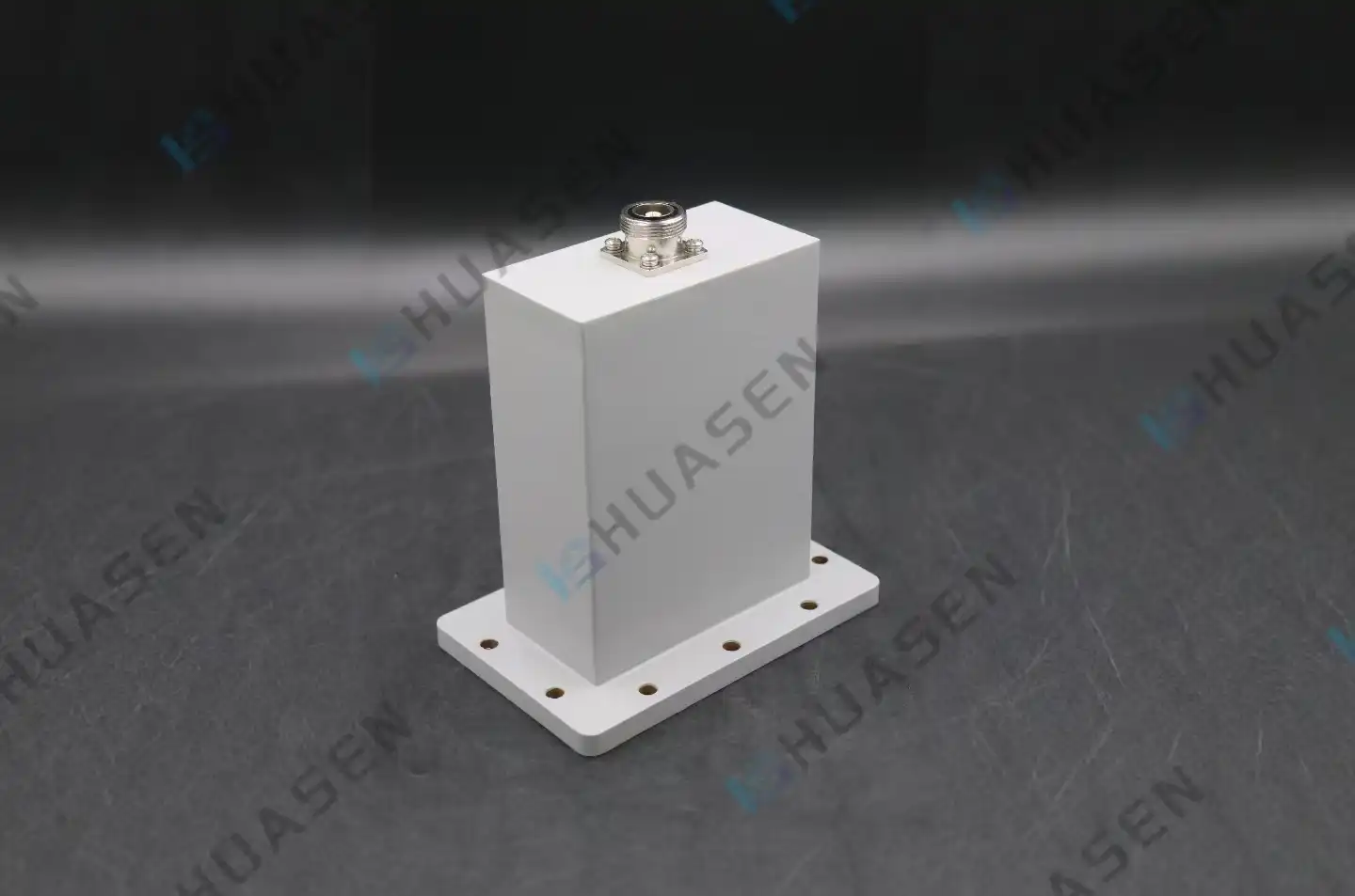Waveguide to Coax Integration with End Launch Adapter Waveguide to Coax Integration with End Launch Adapter